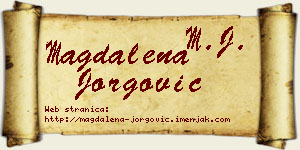 Magdalena Jorgović vizit kartica